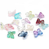20pcs Mixed Butterfly Shape Crystal Beads Czech Glass Spacer Beads