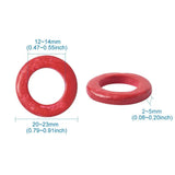 20pcs Mixed Dyed Wood Hollow Beads Coconut Rings Jewelry Findings