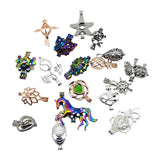 20pcs Mixed Colors Pearl Cage Pendants Essential Oil Diffuser Necklace