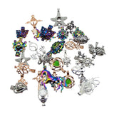 20pcs Mixed Colors Pearl Cage Pendants Essential Oil Diffuser Necklace