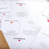 20pcs Mother Daughter Bracelets Display Cards for Friendship Bracelets Packaging