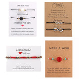 20pcs Mother Daughter Bracelets Display Cards for Friendship Bracelets Packaging