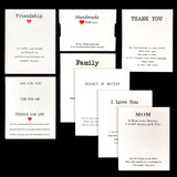 20pcs Mother Daughter Bracelets Display Cards for Friendship Bracelets Packaging