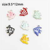 20pcs Double Faced Angelfish Charms Pendants DIY Findings Jewelry
