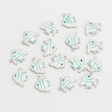 20pcs Double Faced Angelfish Charms Pendants DIY Findings Jewelry