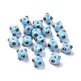 20pcs Multicolor Six Eyes Evil Eye Lampwork Beads for Jewelry Making