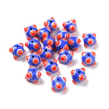 20pcs Multicolor Six Eyes Evil Eye Lampwork Beads for Jewelry Making
