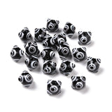 20pcs Multicolor Six Eyes Evil Eye Lampwork Beads for Jewelry Making