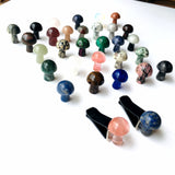 20pcs Crystal Stone 20mm Mushroom Car Air Outlet Decoration