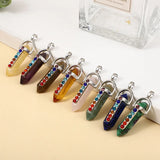 20pcs Natural Stone Quartz Charms for Earrings Necklace Jewelry Making