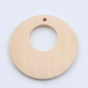 20pcs Natural Wood Beads Round Jewelry DIY Earring For Baby Kids Toys Spacer Bea