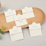 20pcs Necklace Ring Display Package Hole Paper Cards Jewelry Accessories