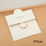 20pcs Necklace Ring Display Package Hole Paper Cards Jewelry Accessories
