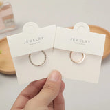 20pcs Necklace Ring Display Package Hole Paper Cards Jewelry Accessories
