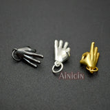 20pcs OK Gestures Hand Charms for DIY Jewelry Making