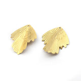 Raw Brass Leaf Charms Pendant for Jewelry Making - 20pcs