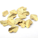 Raw Brass Leaf Charms Pendant for Jewelry Making - 20pcs