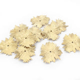 20pcs Raw Brass Leaf Charms Earrings Jewelry Findings