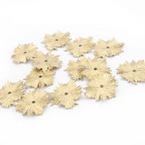 20pcs Raw Brass Leaf Charms Earrings Jewelry Findings