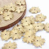 20pcs Raw Brass Leaf Charms Earrings Jewelry Findings