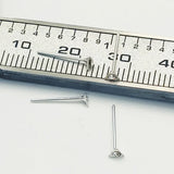 20pcs 925 Sterling Silver Triangle Nose Studs with Clear Crystal