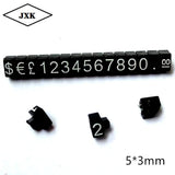 20pcs Numerals Tag Assembly Blocks Euro Display Frame