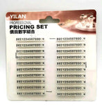 20pcs Numerals Tag Assembly Blocks Euro Display Frame