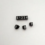 20pcs Numerals Tag Assembly Blocks Euro Display Frame