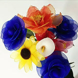 20pcs Nylon Flower Material for DIY Crafts Wedding