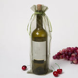 20pcs Organza Wine Bags Olive Wine Bottle Covers Packaging Bag Drawstring