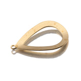 20pcs Brass Hollow Teardrop Charms Pendant Jewelry Making Supplies
