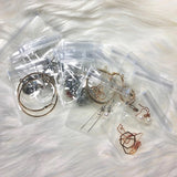 20pcs Clear Plastic Mini Jewelry Bags Zipper Storage Pouch