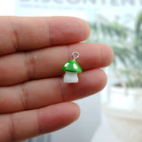 20pcs Mushroom Resin Charms for DIY Jewelry Making