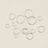 20pcs 925 Sterling Silver Closed Jump Rings For Keychains & Bracelet