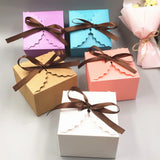 20pcs Colorful Paper Jewelry Gift Boxes with Ribbon