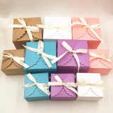 20pcs Colorful Paper Jewelry Gift Boxes with Ribbon