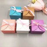 20pcs Colorful Paper Jewelry Gift Boxes with Ribbon