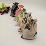 20pcs Pattern Style Jewelry Bags Pouch Drawstring Jute Bag Sack
