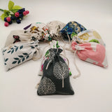 20pcs Pattern Style Jewelry Bags Pouch Drawstring Jute Bag Sack