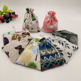 20pcs Pattern Style Jewelry Bags Pouch Drawstring Jute Bag Sack