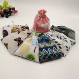 20pcs Pattern Style Jewelry Bags Pouch Drawstring Jute Bag Sack