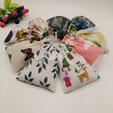 20pcs Pattern Style Jewelry Bags Pouch Drawstring Jute Bag Sack