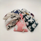 20pcs Jute Bag Drawstring Christmas Gift Bags Wedding Pouches Diy