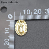 Nickel Plated Enamel Jesus Christ Charms Pendants for Bracelet