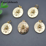 20pcs High Nickel Plated CZ Pave Oval Brass Charms for DIY Jewelry
