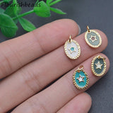 20pcs Nickel Colorful Enamel Oval Star Metal Charms Lot