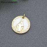 20pcs Jesus Metal Bracelet Charms Nickel Plated Religious Pendants