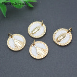20pcs Jesus Metal Bracelet Charms Nickel Plated Religious Pendants