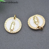 20pcs Jesus Metal Bracelet Charms Nickel Plated Religious Pendants