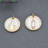 20pcs Jesus Metal Bracelet Charms Nickel Plated Religious Pendants